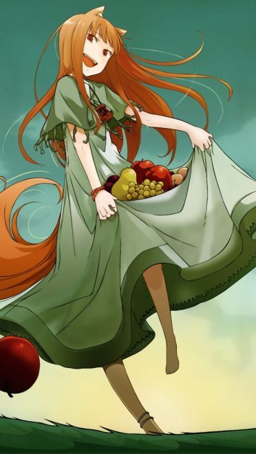 狼少女贤狼赫萝 动漫电脑壁纸(1)