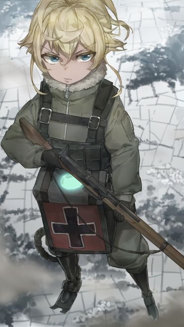 幼女战记 病娇幼女谭雅手机壁纸下载(1)