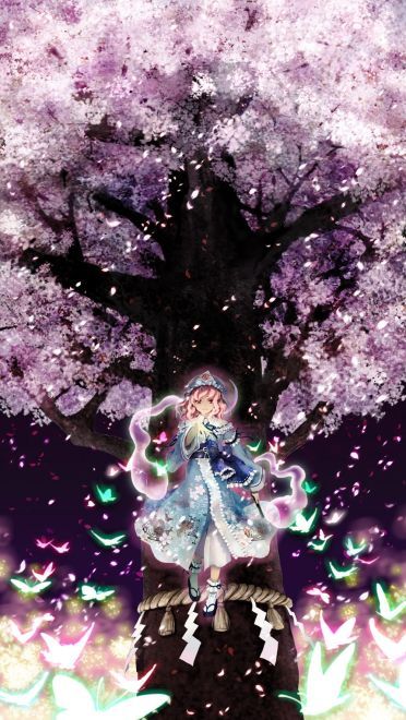 东方Project 西行寺幽幽子 动漫手机壁纸下载(1)