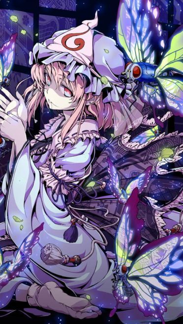 东方Project 西行寺幽幽子 动漫手机壁纸下载(1)