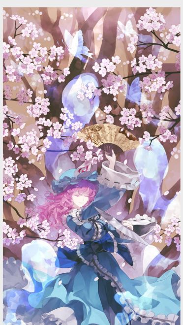 东方Project 西行寺幽幽子 动漫手机壁纸下载(1)