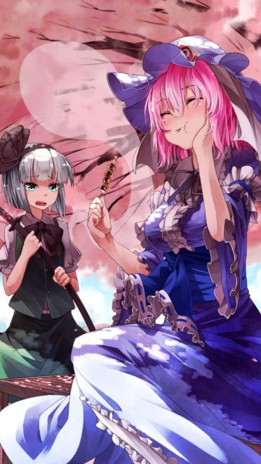 东方Project 西行寺幽幽子 动漫手机壁纸下载(1)