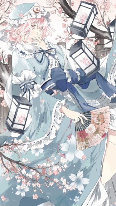 东方Project 西行寺幽幽子 动漫手机壁纸下载(1)