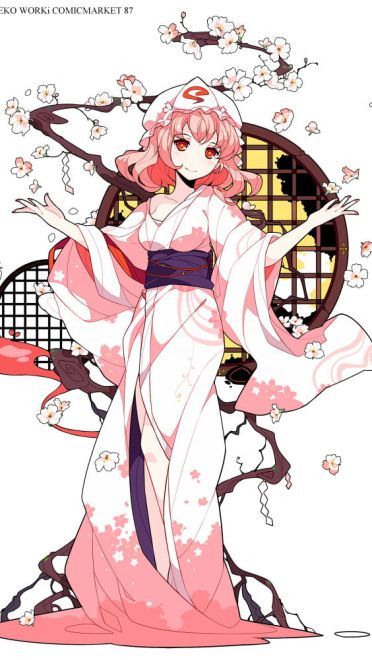 东方Project 西行寺幽幽子 动漫手机壁纸下载(1)