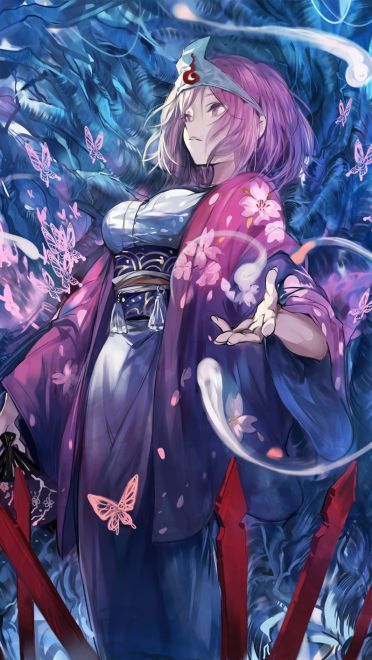 东方Project 西行寺幽幽子 动漫手机壁纸下载(1)