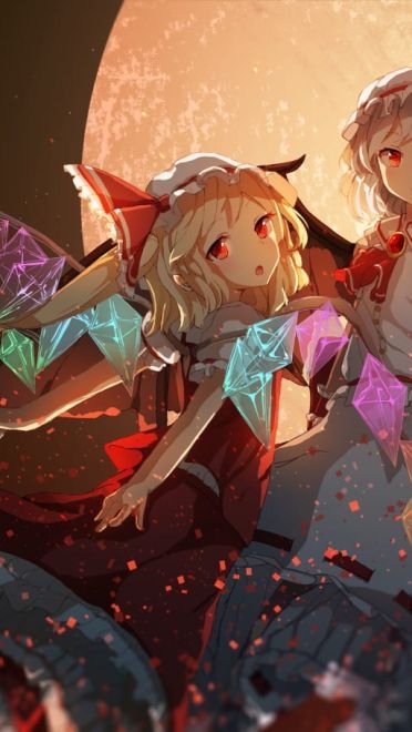 二次元少女露出娇羞的表情 电脑壁纸