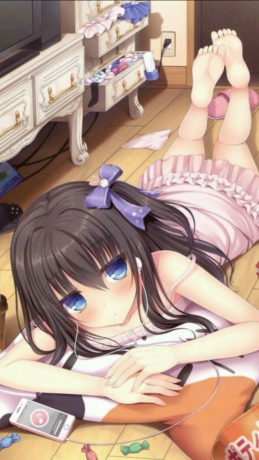 白嫩少女娇羞脸手机壁纸