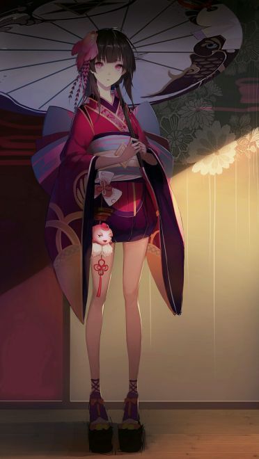 白嫩少女娇羞脸手机壁纸