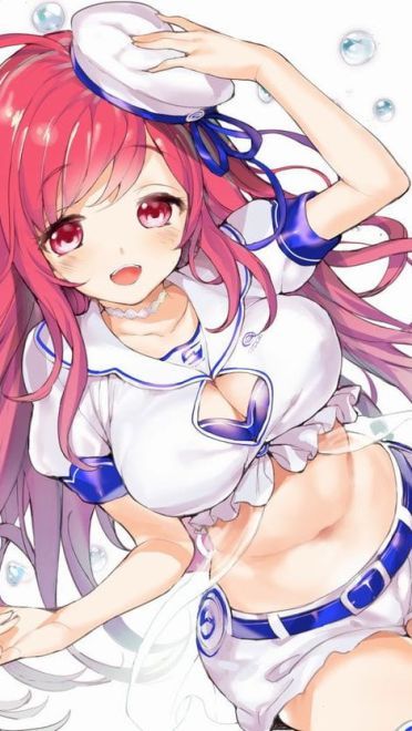 穿迷你小短裤二次元元美少女手机壁纸