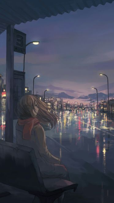 二次元唯美少女手机壁纸