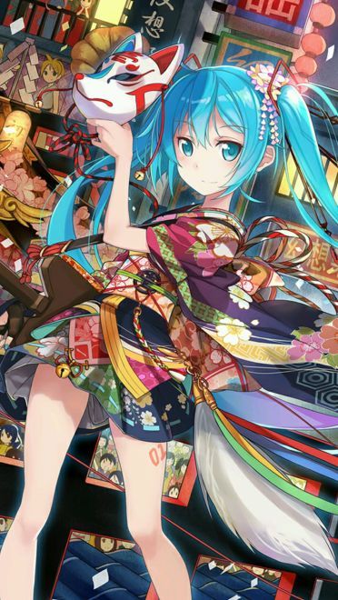 二次元唯美少女手机壁纸