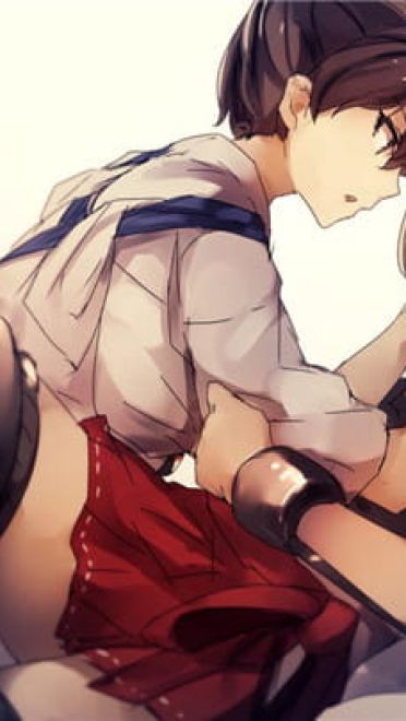 被捏脸的动漫女孩手机壁纸