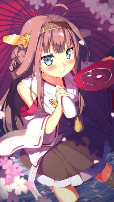 樱花树下的那可爱的少女手机壁纸