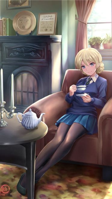 穿着JK制服的少女们！动漫手机壁纸