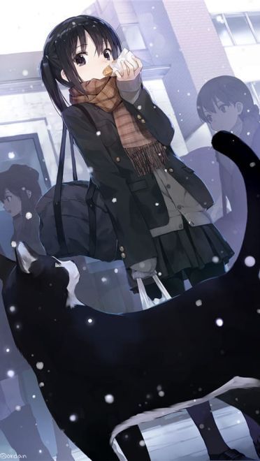 穿着JK制服的少女们！动漫手机壁纸