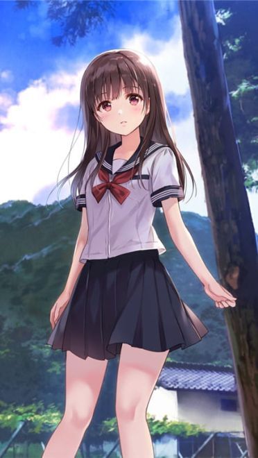 穿着JK制服的少女们！动漫手机壁纸