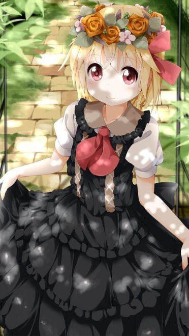 红魔馆中的萝莉吸血鬼芙兰朵露手机壁纸