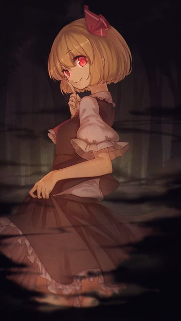 红魔馆中的萝莉吸血鬼芙兰朵露手机壁纸