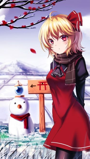 红魔馆中的萝莉吸血鬼芙兰朵露手机壁纸