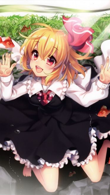 红魔馆中的萝莉吸血鬼芙兰朵露手机壁纸