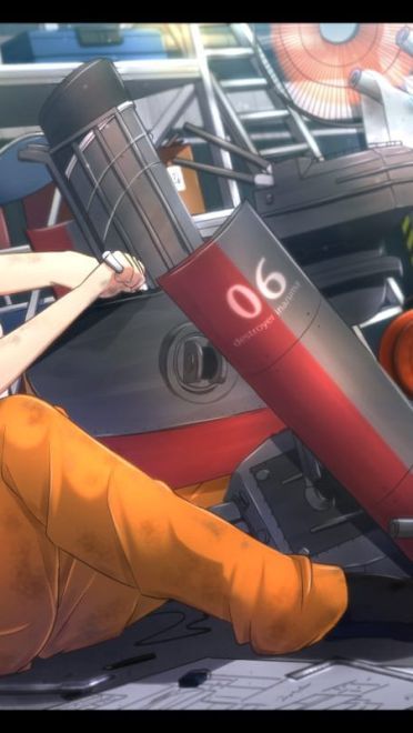 虽然胸部不理想的舰娘——夕张蜜瓜高清手机壁纸