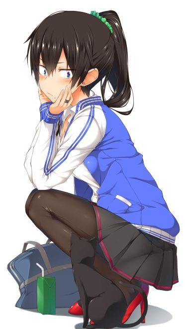 动漫马尾辫少女的高清手机壁纸