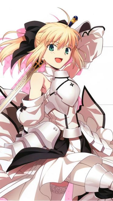 动漫马尾辫少女的高清手机壁纸