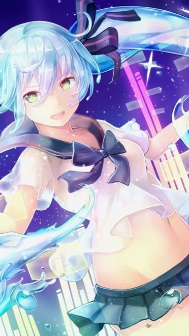 初音跳起时那迷之微笑高清手机壁纸(1)