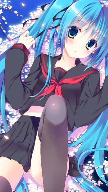 初音跳起时那迷之微笑高清手机壁纸(1)