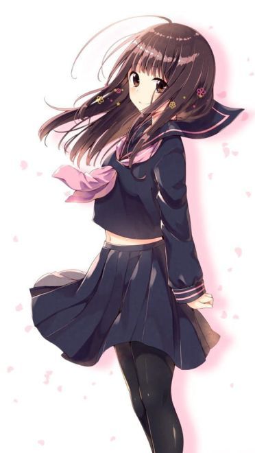 看着那穿JK制服的少女渴望的眼神