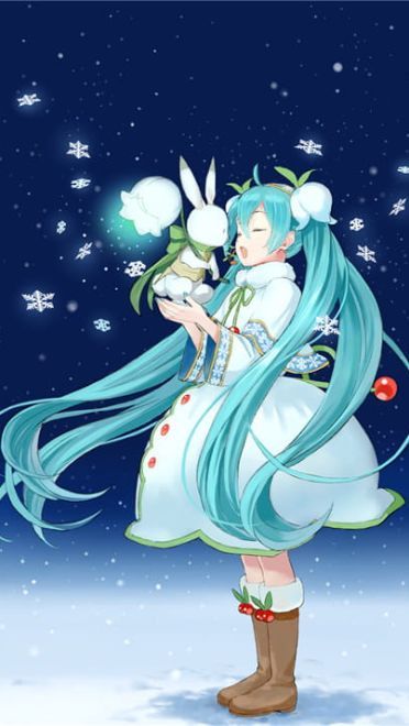 一套超级美的初音手机壁纸