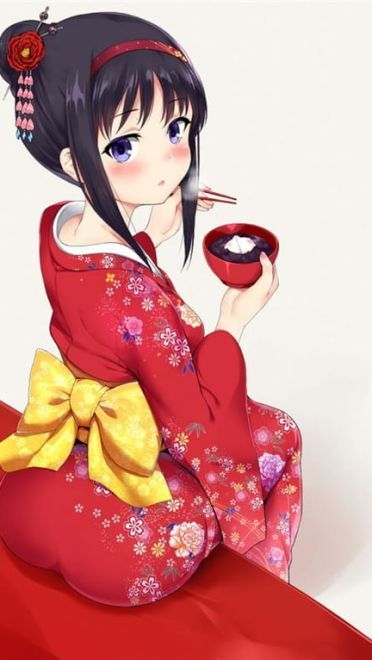 动漫丸子头少女手机壁纸