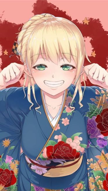 动漫丸子头少女手机壁纸