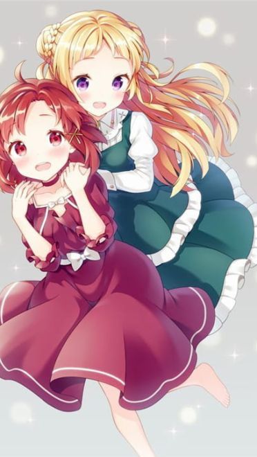 动漫丸子头少女手机壁纸