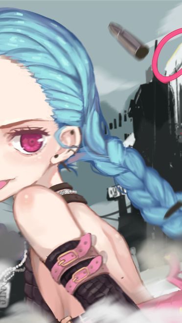 英雄联盟暴走萝莉金克丝 安卓手机主题