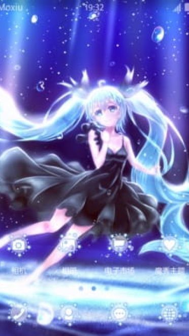 深海少女 初音未来安卓手机主题