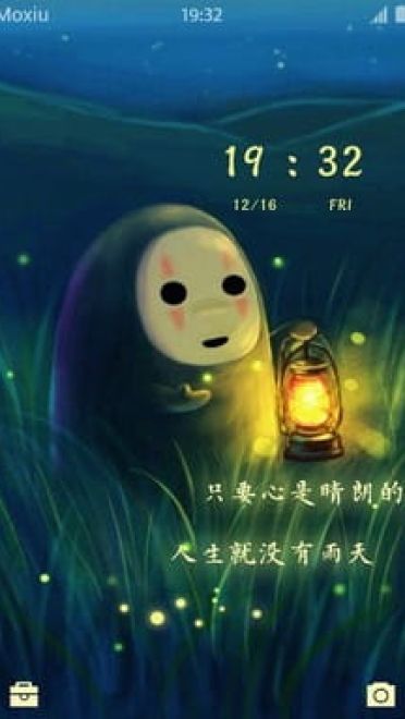 千与千寻 无脸男 Q版安卓手机主题