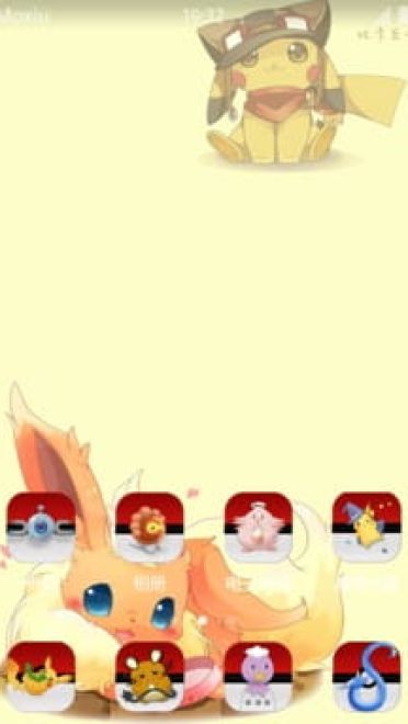 口袋妖怪 精灵球 安卓手机萌化主题下载