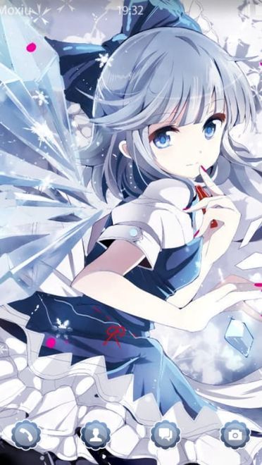 东方project 琪露诺 安卓手机主题