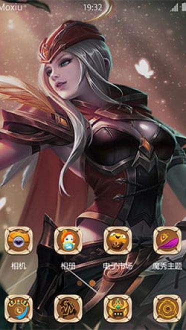 王者荣耀 虞姬·凯尔特女王 安卓手机主题下载