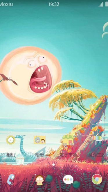 美漫风 瑞克与莫蒂 安卓手机主题下载