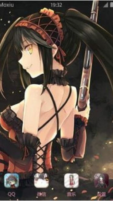 《约会大作战》时崎狂三安卓萌化主题