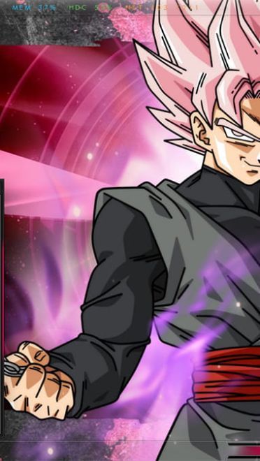 【win10】龙珠 黑孙悟空·超级赛亚人粉色