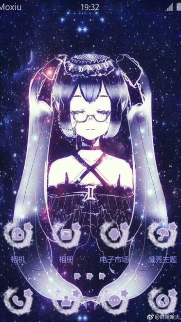 王者荣耀 安琪拉·双子座星空 安卓手机主题下载