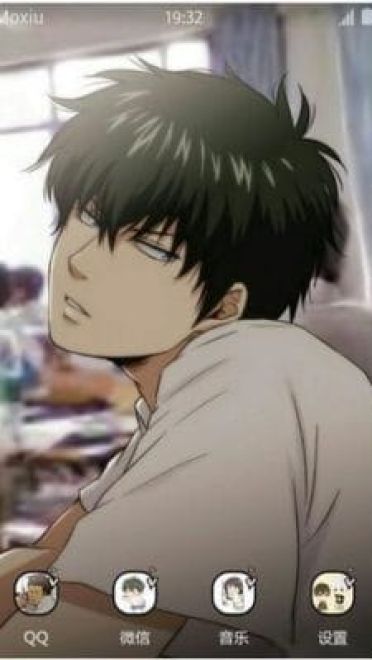 《银魂》银时与土方萌化安卓主题