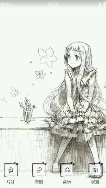 未闻花名 仁太X面码 手绘风 安卓手机主题下载