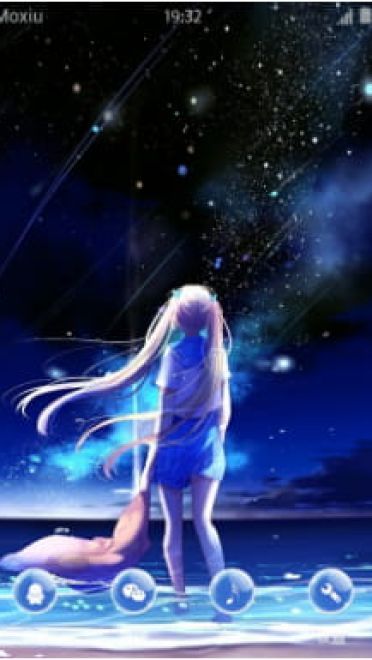 双马尾少女动漫安卓手机主题下载