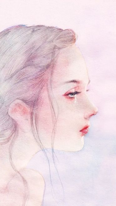 二次元动漫手绘女生手机壁纸