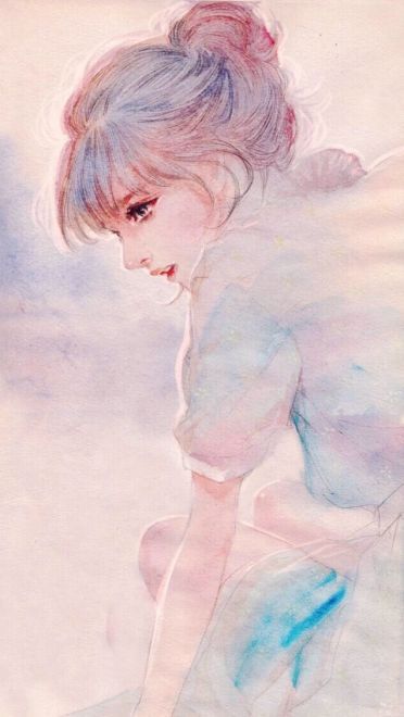 二次元动漫手绘女生手机壁纸