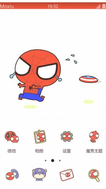 Q版《蜘蛛侠》萌化安卓主题